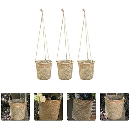 Garden Wicker Hanging Baskets Set of 3 by HitMyNeed