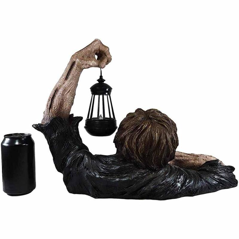 Garden Zombie Halloween Decoration with Lantern by HitMyNeed