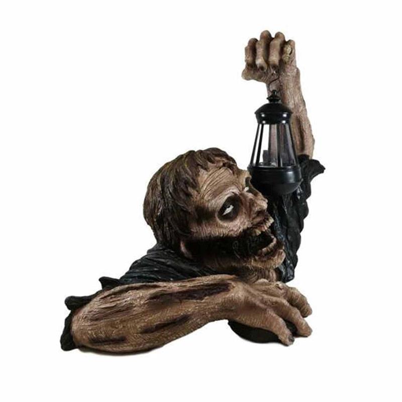 Garden Zombie Halloween Decoration with Lantern by HitMyNeed