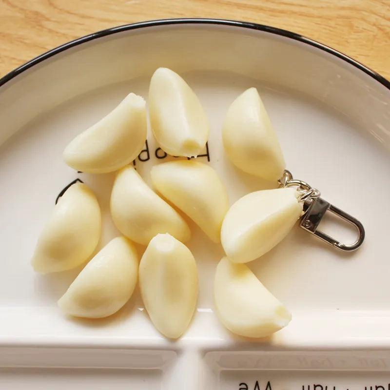 Garlic Pendant Couple Keychain Set for Bags & Car Keys by HitMyNeed