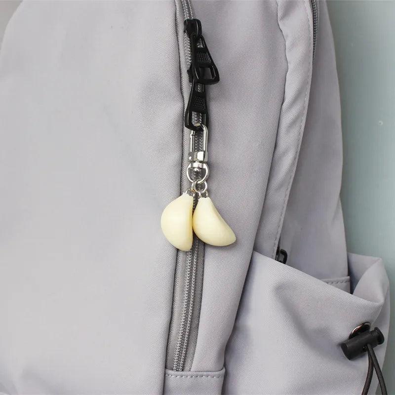Garlic Pendant Couple Keychain Set for Bags & Car Keys a1 by HitMyNeed