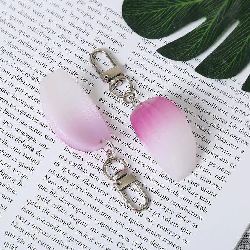 Garlic Pendant Couple Keychain Set for Bags & Car Keys a7 by HitMyNeed