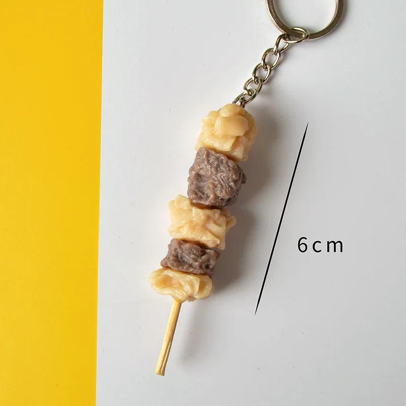 Garlic Pendant Couple Keychain Set for Bags & Car Keys bean-curd by HitMyNeed