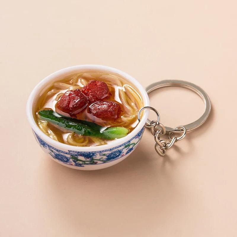 Garlic Pendant Couple Keychain Set for Bags & Car Keys beef-noodles by HitMyNeed