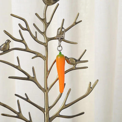 Garlic Pendant Couple Keychain Set for Bags & Car Keys carrot by HitMyNeed