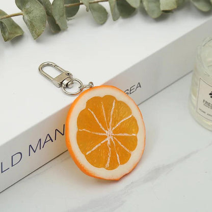 Garlic Pendant Couple Keychain Set for Bags & Car Keys lemon-slices-2 by HitMyNeed