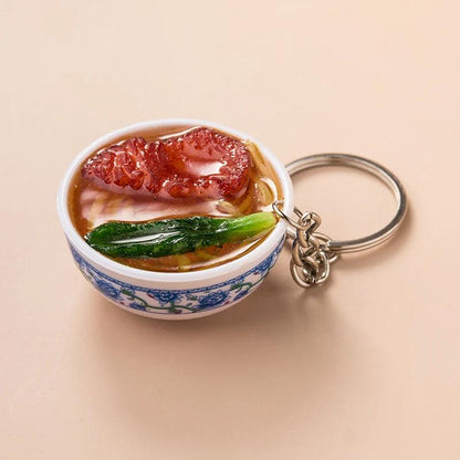 Garlic Pendant Couple Keychain Set for Bags & Car Keys noodles by HitMyNeed