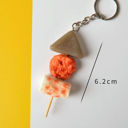 Garlic Pendant Couple Keychain Set for Bags & Car Keys oden-2 by HitMyNeed