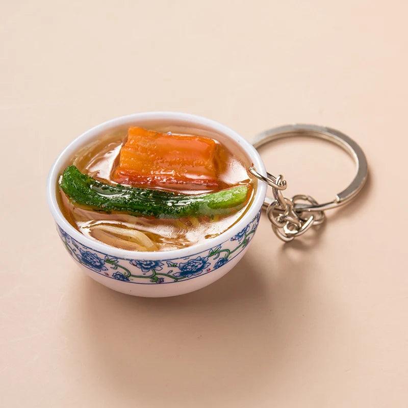 Garlic Pendant Couple Keychain Set for Bags & Car Keys pork-noodles by HitMyNeed