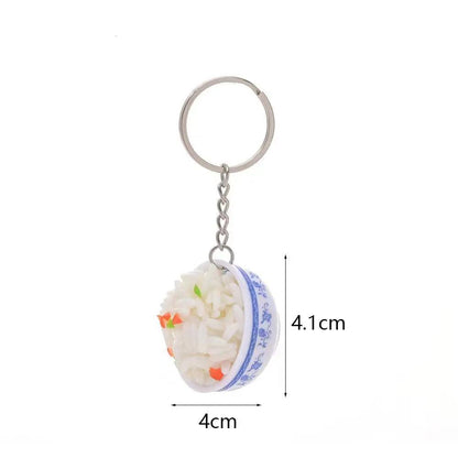 Garlic Pendant Couple Keychain Set for Bags & Car Keys rice by HitMyNeed