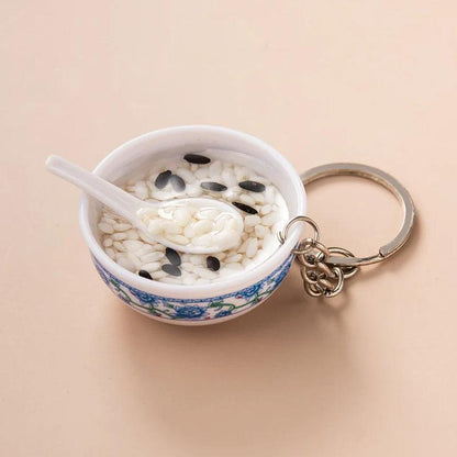 Garlic Pendant Couple Keychain Set for Bags & Car Keys sesame by HitMyNeed