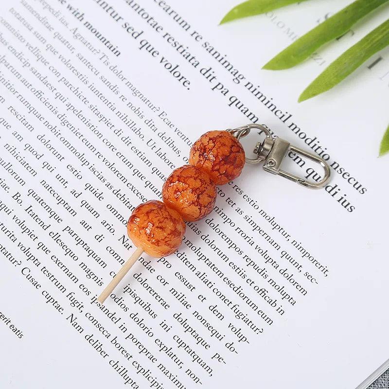Garlic Pendant Couple Keychain Set for Bags & Car Keys skewer by HitMyNeed
