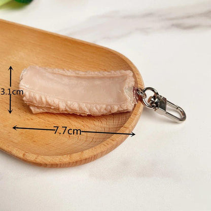 Garlic Pendant Couple Keychain Set for Bags & Car Keys spareribs by HitMyNeed