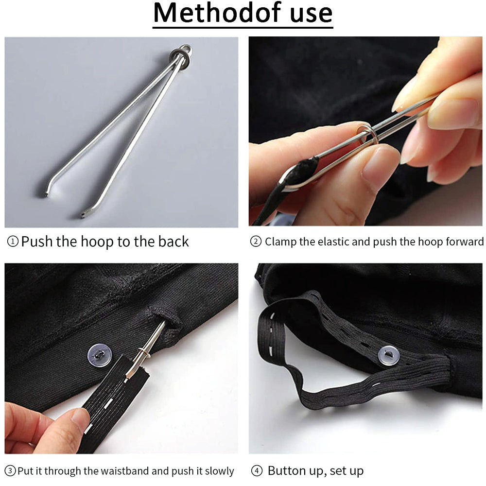 Garment Clips & Elastic Threading Tool Set, 2pcs by HitMyNeed