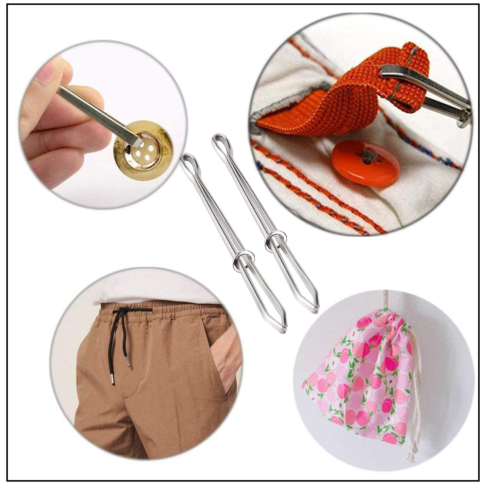 Garment Clips & Elastic Threading Tool Set, 2pcs by HitMyNeed