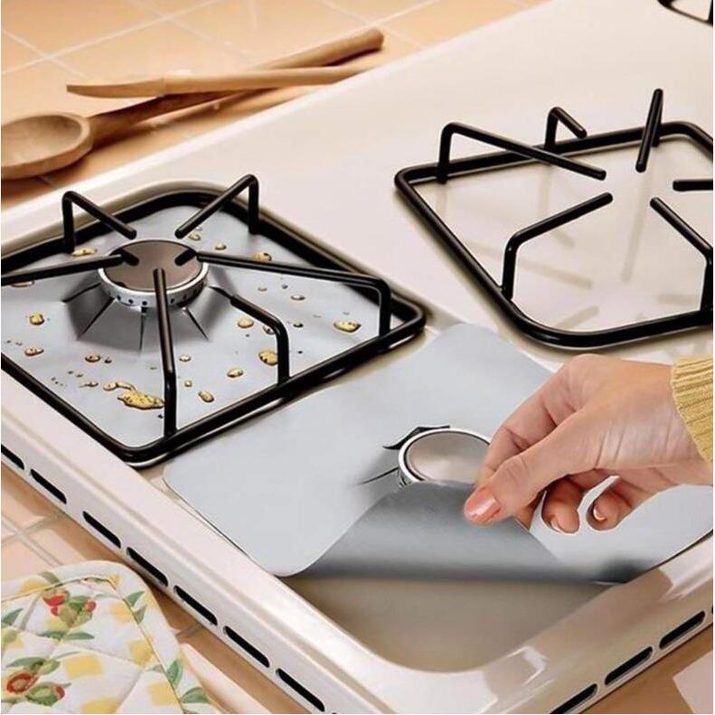 Gas Stove Burner Covers Foil Pads (Set of 4) by HitMyNeed