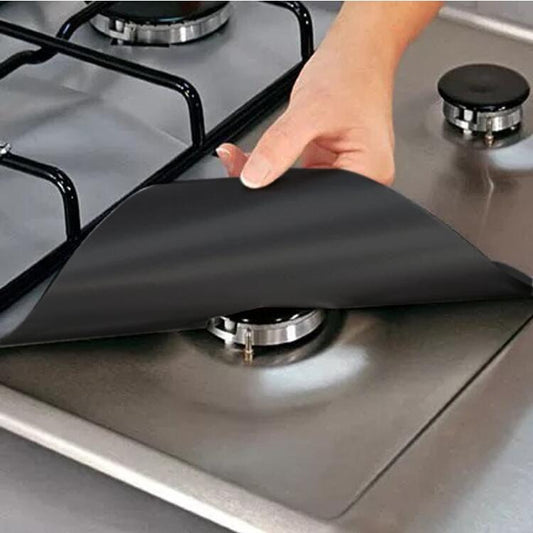 Gas Stove Burner Covers Foil Pads (Set of 4) by HitMyNeed
