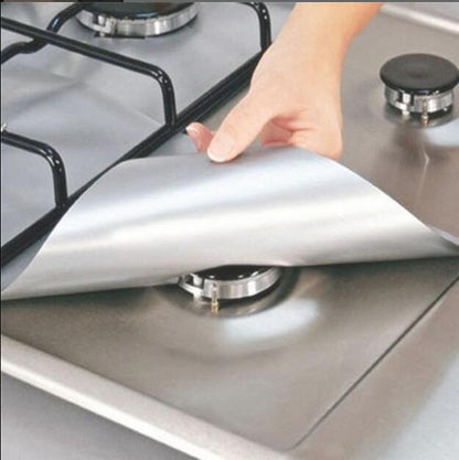 Gas Stove Burner Covers Foil Pads (Set of 4) by HitMyNeed