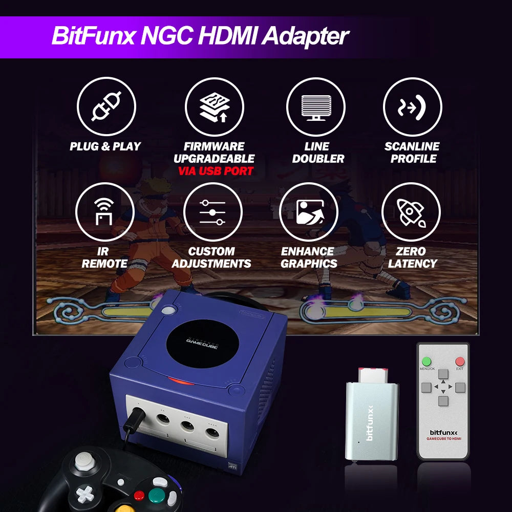 GC2HDMI HDMI Adapter for Nintendo GameCube DOL‑001 by HitMyNeed