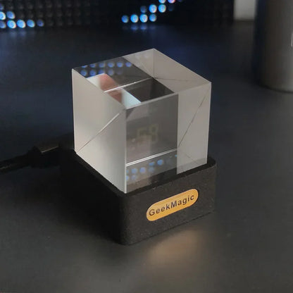 GeekMagic GIFTV Crystal Cube Holographic Photo Display black by HitMyNeed