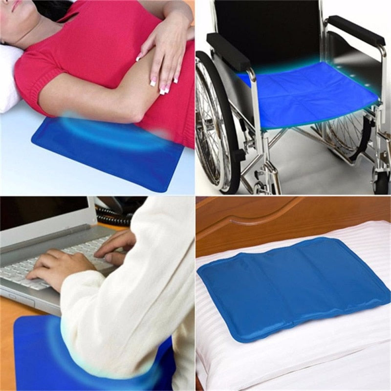 Gel Cooling Pillow Pad for Head, Body & Pets by HitMyNeed