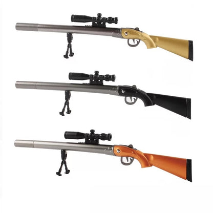 Gel Ink Rifle Pen with Stand - Black Ink by HitMyNeed