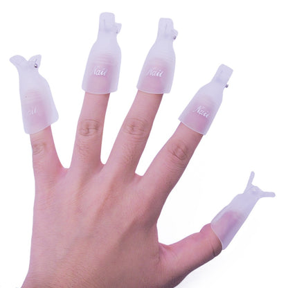 Gel Nail Polish Remover Clips Set of 10 by HitMyNeed