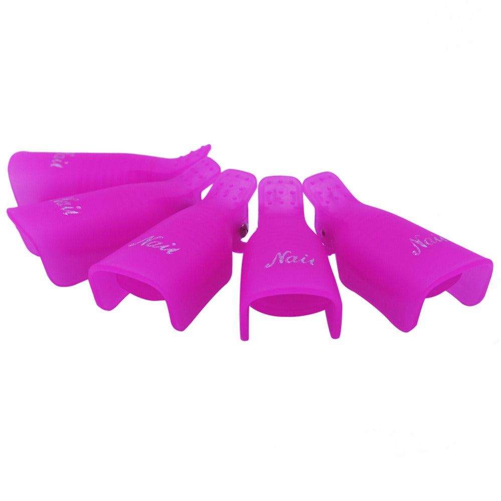 Gel Nail Polish Remover Clips Set of 10 by HitMyNeed