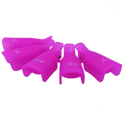 Gel Nail Polish Remover Clips Set of 10 by HitMyNeed