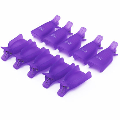 Gel Nail Polish Remover Clips Set of 10 by HitMyNeed