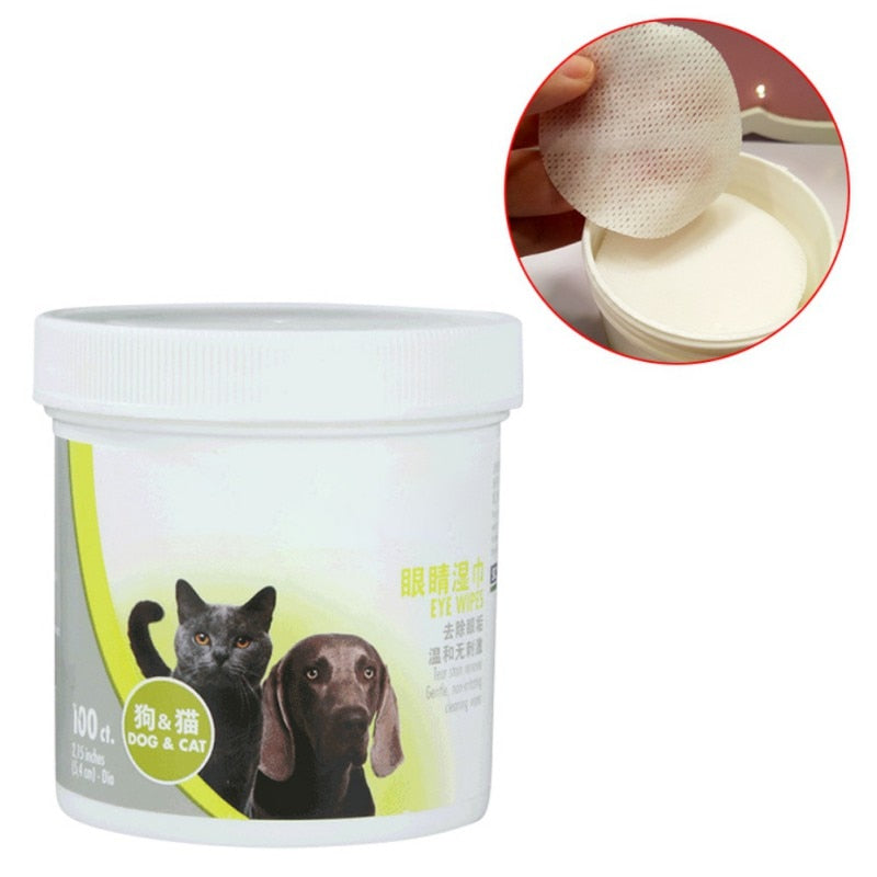 Gentle Dog Eye Cleaning Wipes (100 Count) by HitMyNeed