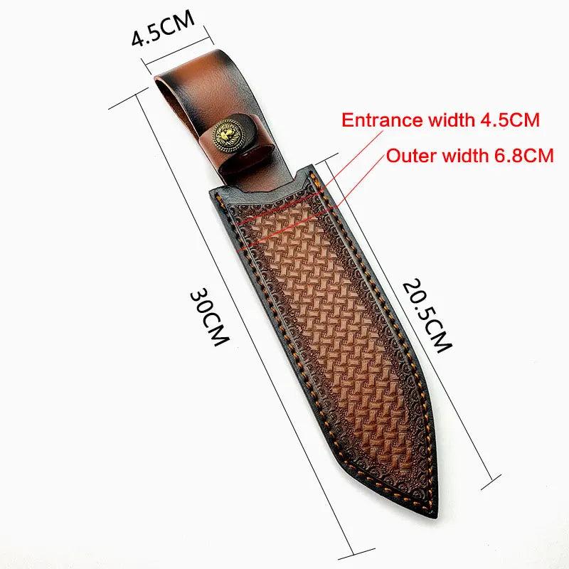 Genuine Leather Sheath for Small Outdoor Straight Knives by HitMyNeed