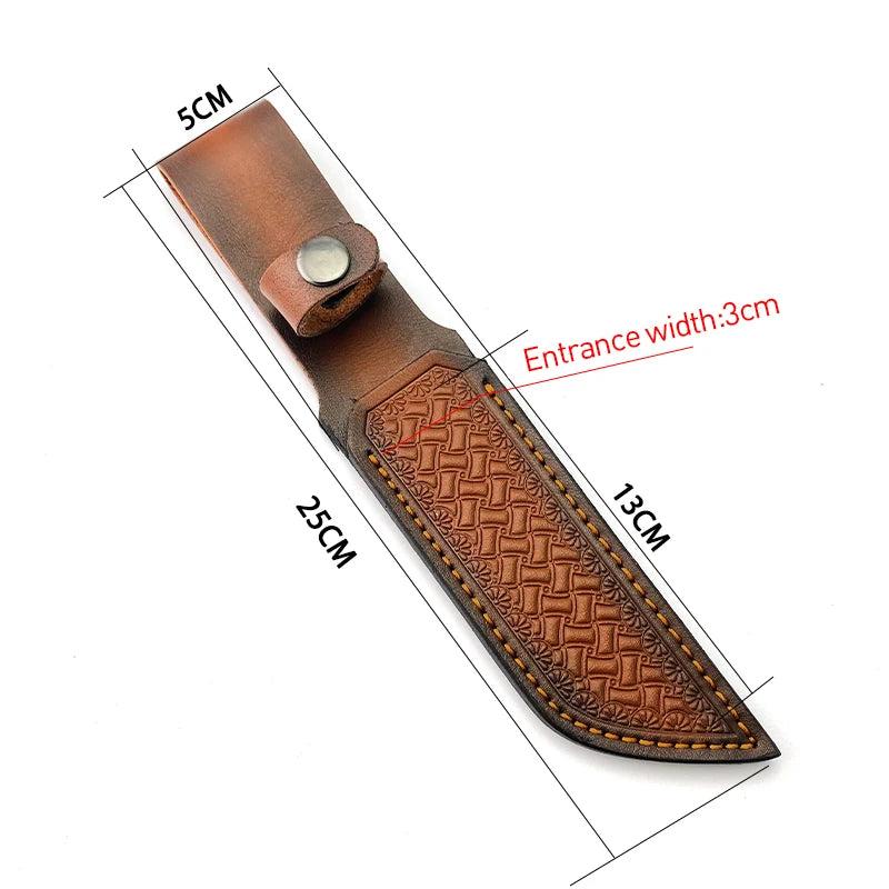 Genuine Leather Sheath for Small Outdoor Straight Knives c by HitMyNeed