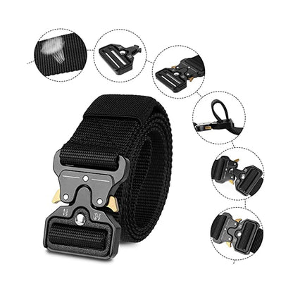 Genuine Nylon Tactical Belt with Quick-Release Buckle by HitMyNeed