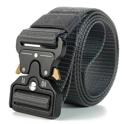 Genuine Tactical Quick-Release Nylon Belt 125cm zv01-black-gray by HitMyNeed