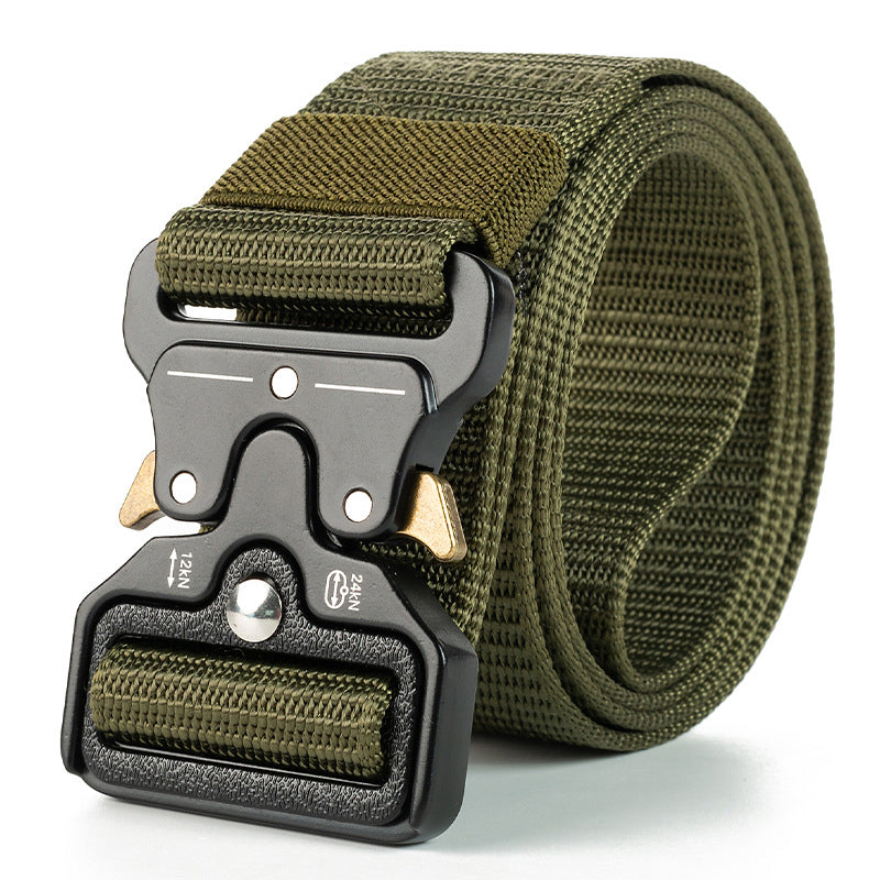 Genuine Tactical Quick-Release Nylon Belt 125cm zv01-green by HitMyNeed