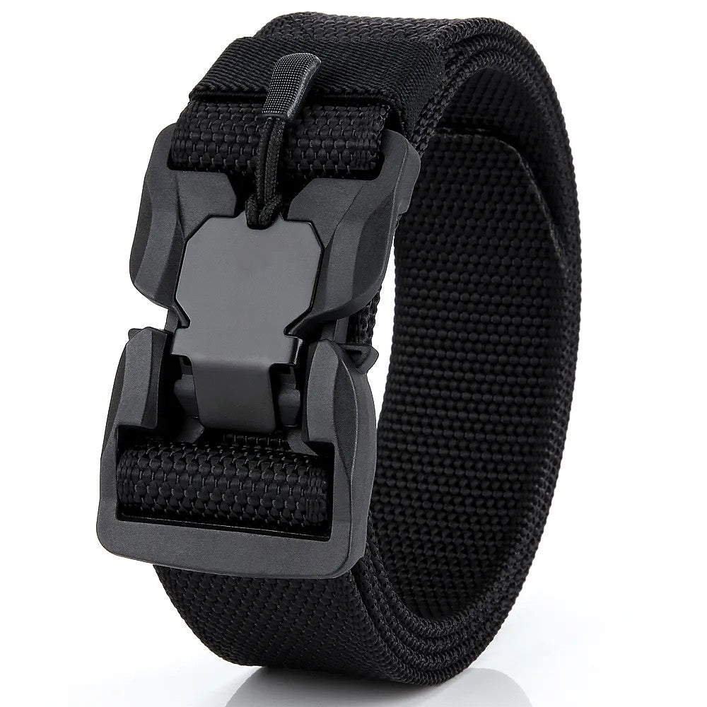 Genuine Tactical Quick-Release Nylon Belt 125cm zv02-black by HitMyNeed