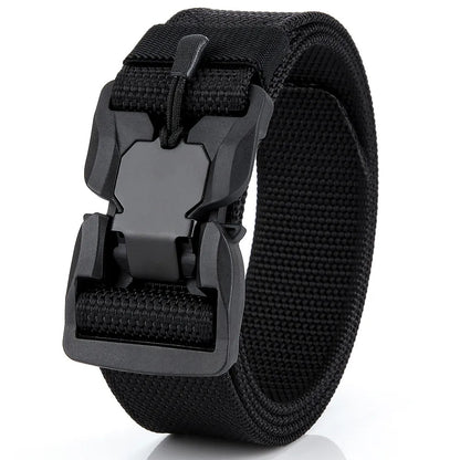 Genuine Tactical Quick-Release Nylon Belt 125cm zv02-black by HitMyNeed