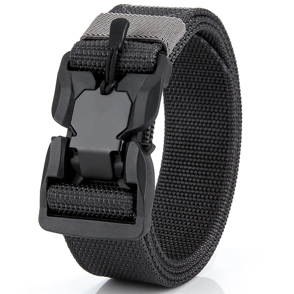Genuine Tactical Quick-Release Nylon Belt 125cm zv02-black-gray by HitMyNeed