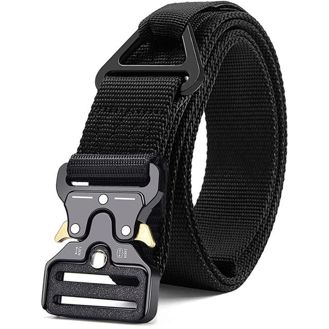 Genuine Tactical Quick-Release Nylon Belt 125cm zv08-black by HitMyNeed