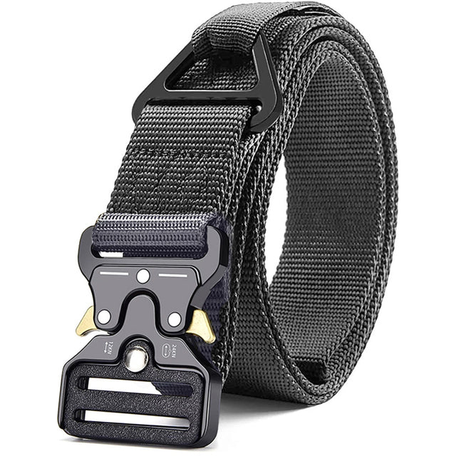 Genuine Tactical Quick-Release Nylon Belt 125cm zv08-black-gray by HitMyNeed