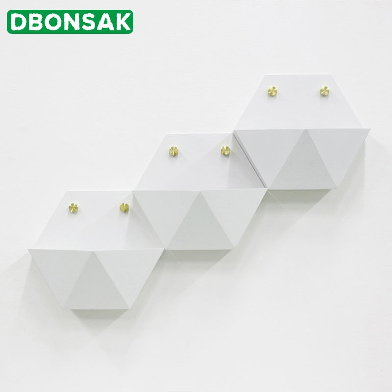Geometric Wall Mounted Metal Plant Pot by HitMyNeed