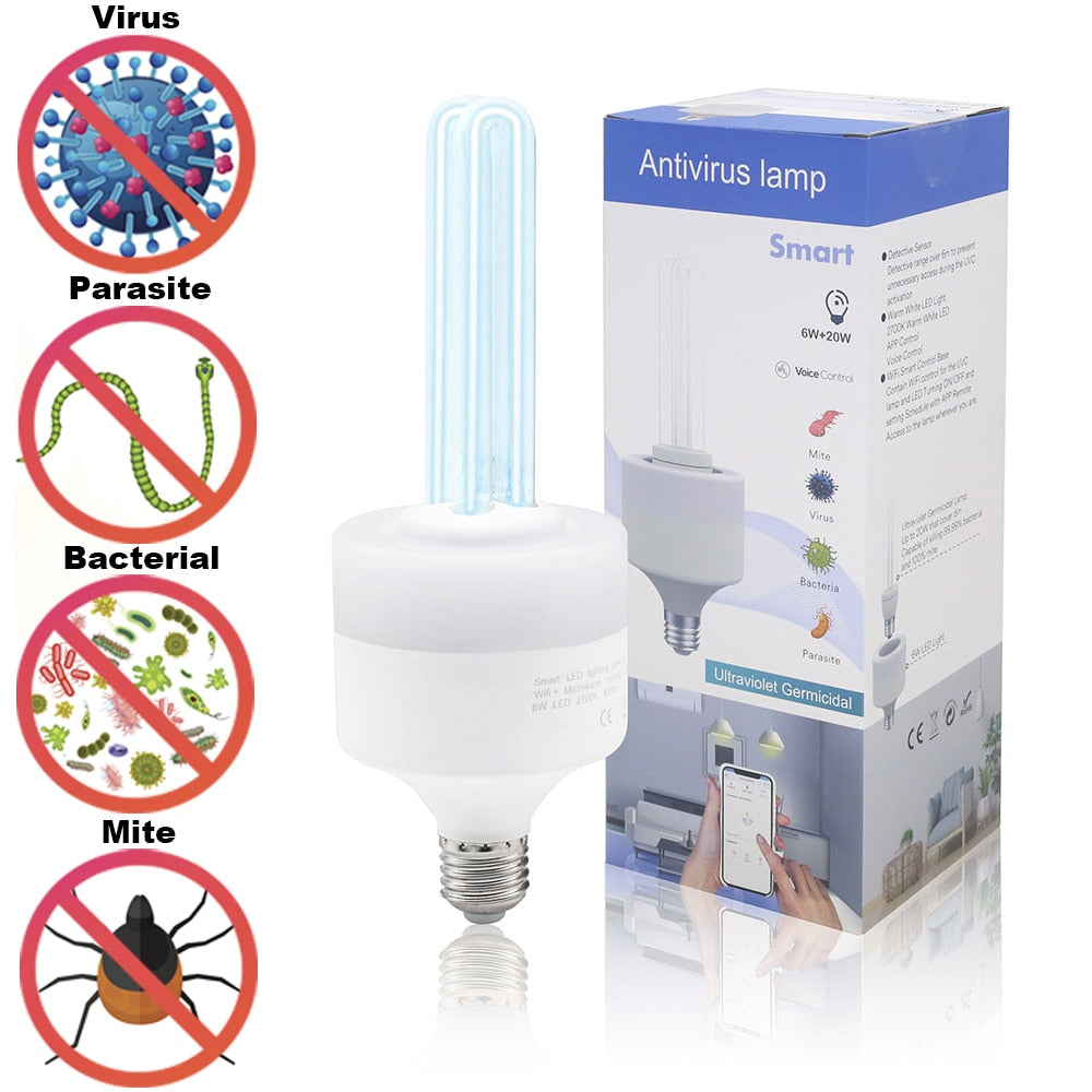 Germicidal UVC Lamp with Motion Sensor & WiFi by HitMyNeed