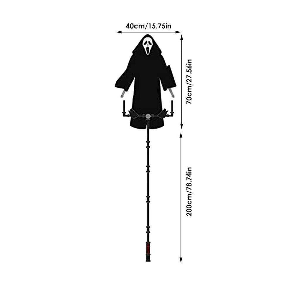 Ghost Face Scarecrow Outdoor Halloween Decoration by HitMyNeed