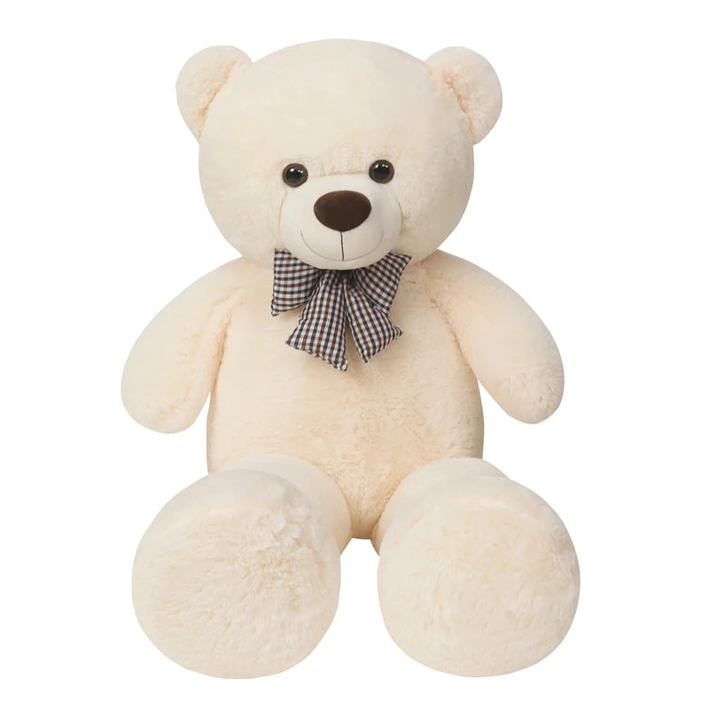 Giant 105cm Soft Teddy Bear Hugging Pillow white by HitMyNeed