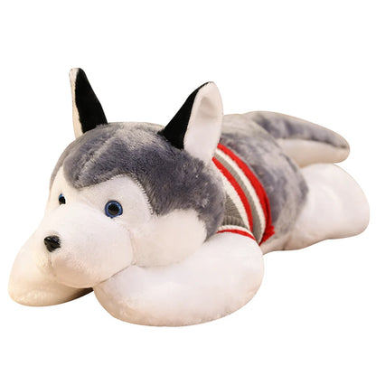 Giant Husky Dog Plush Pillow - Soft Kawaii Stuffed Toy by HitMyNeed