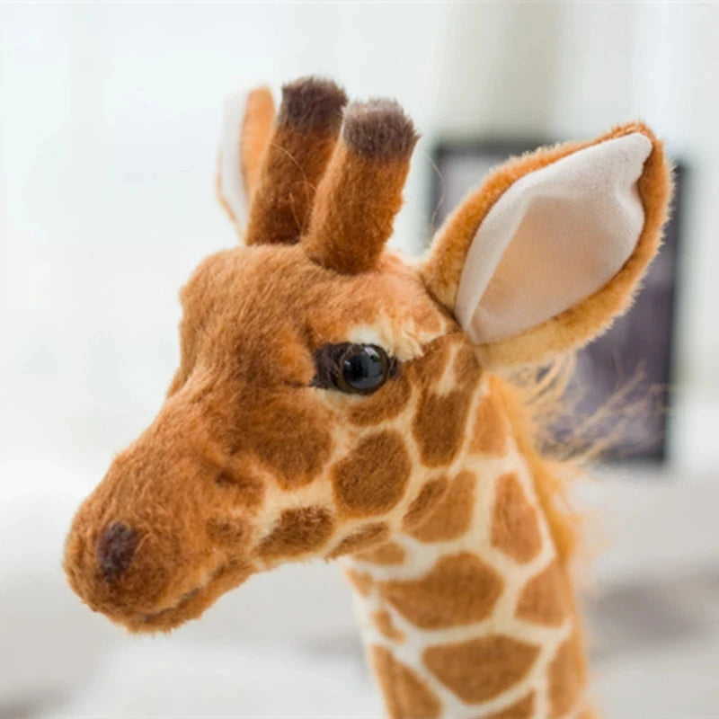 Giant Lifelike Giraffe Plush Toy for Kids Room Decor by HitMyNeed