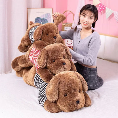 Giant Sleeping Dog Plush Pillow Toy for Kids by HitMyNeed