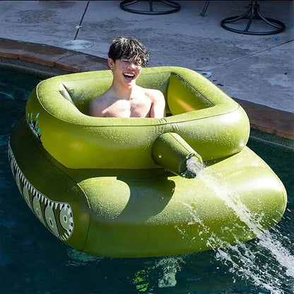 Giant Tank Watergun Pool Float for Kids & Adults Kids Up to 10yo by HitMyNeed