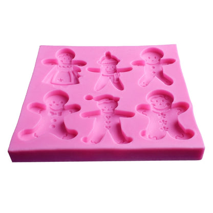Gingerbread 6-Slot Silicone Cookie Mold by HitMyNeed